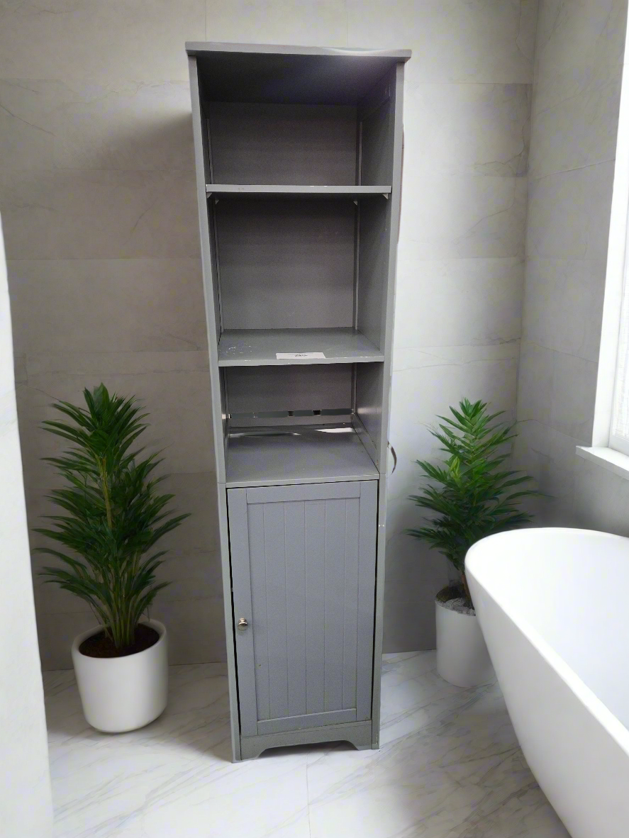 Grey Shelving Flatpacked tiered unit 2125