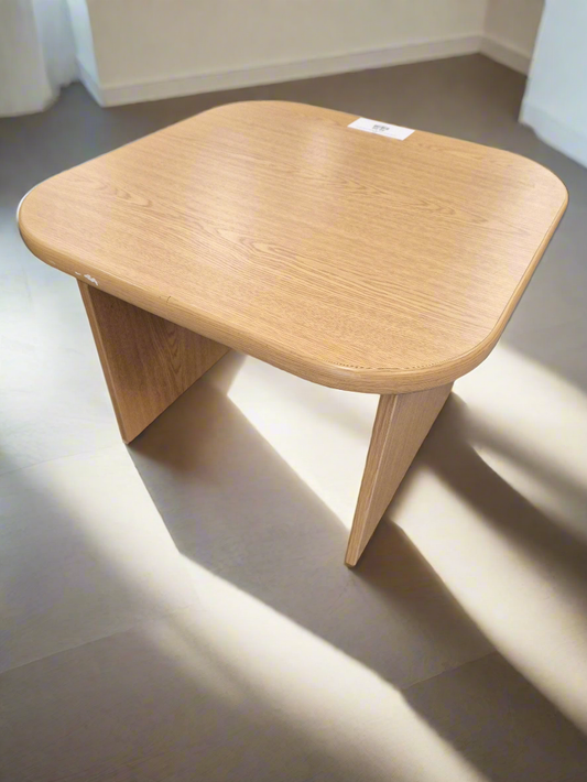 Low Oak laminate coffee table 600x600 mm WxD 560 mm H