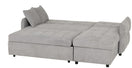 Switch NEW Chelsea corner sofa bed suite in silver grey fabric. 212Wx140Dx88H 2 image