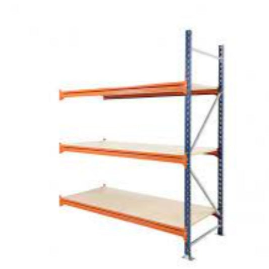 New Long Span commercial racking Add on bay blue and orange cw 1 upright, 6 cross beams and shelves EUR 259 + VAT