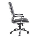 Switch Florence high back executive chair -  black faux leather with fixed arms 2 image