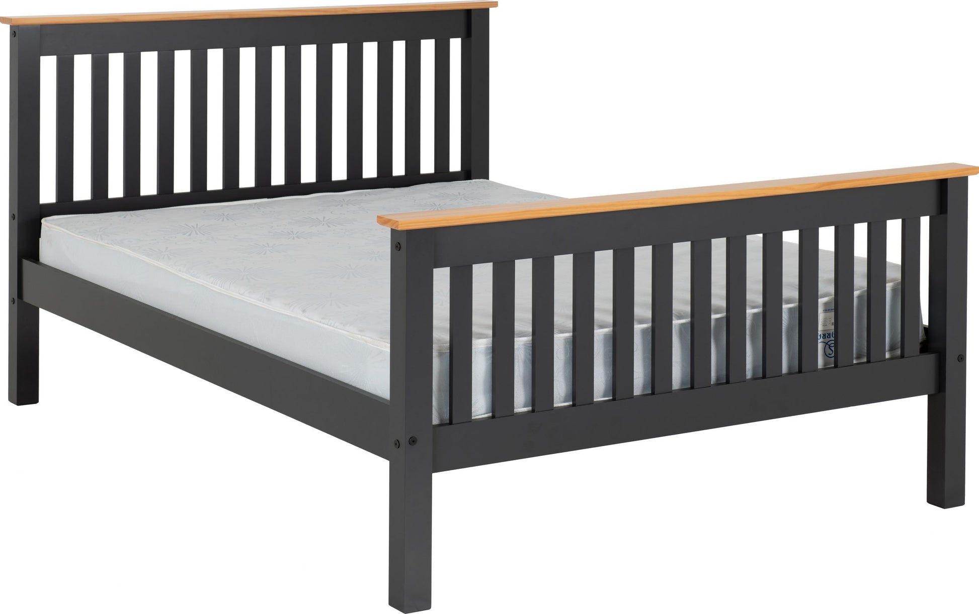 NEW Monaco 4ft high end bed frame- Grey Oak