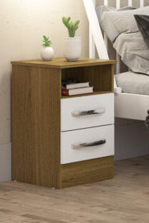 NEW Navara White 2 Door bedside locker (€30 extra for assembly)