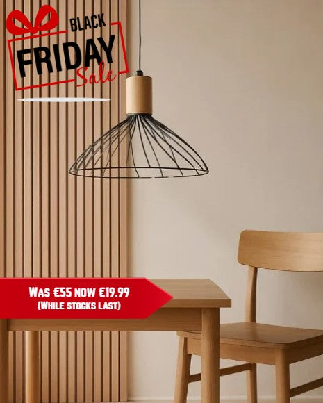 Reno ceiling light black large 4224