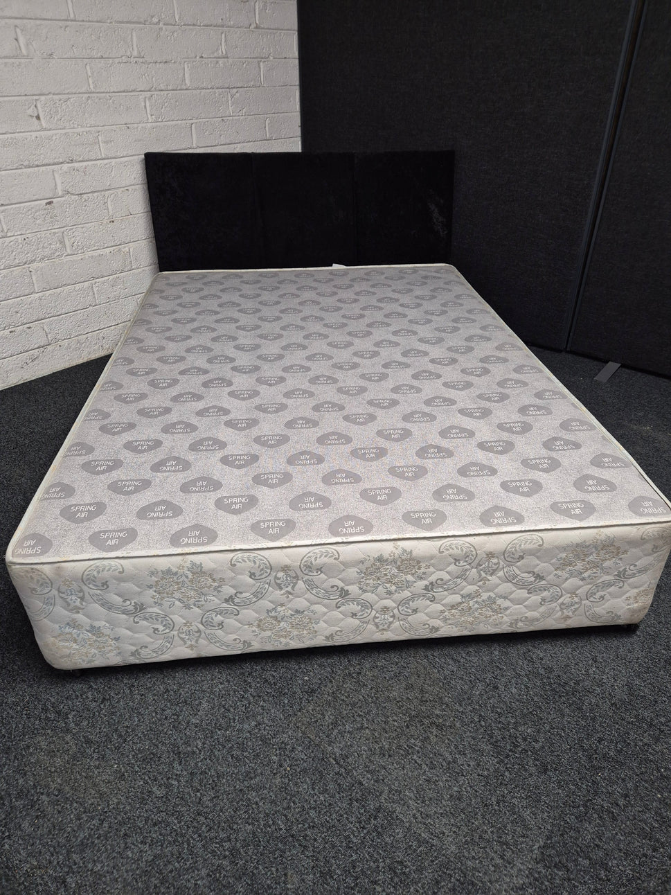 Black fabric 4 ft 6 headboard 1225