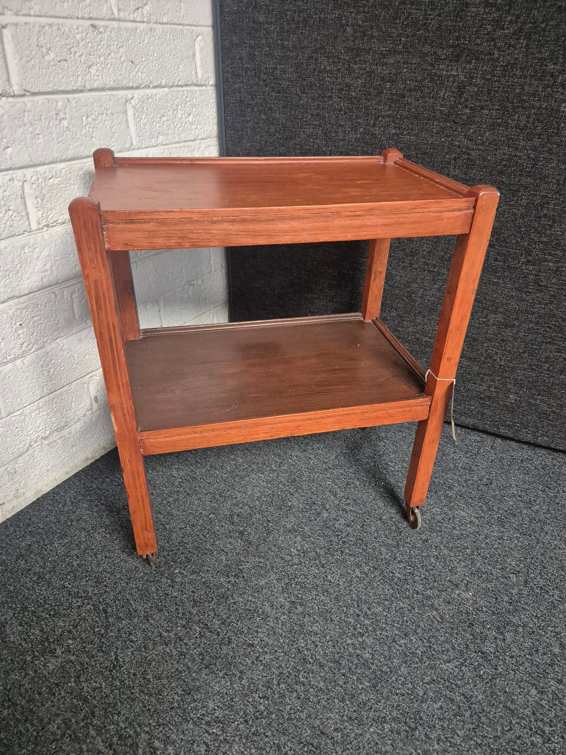 Stained pine tea trolley 3125