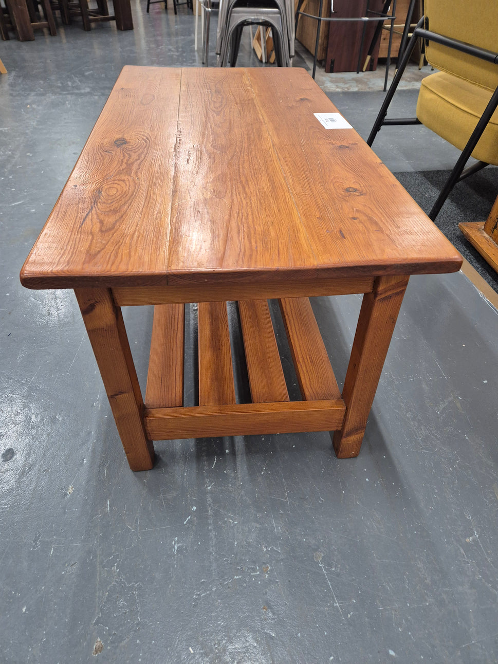 Solid pine coffee table L 1000 x  D 500 x H 470 mm 2125