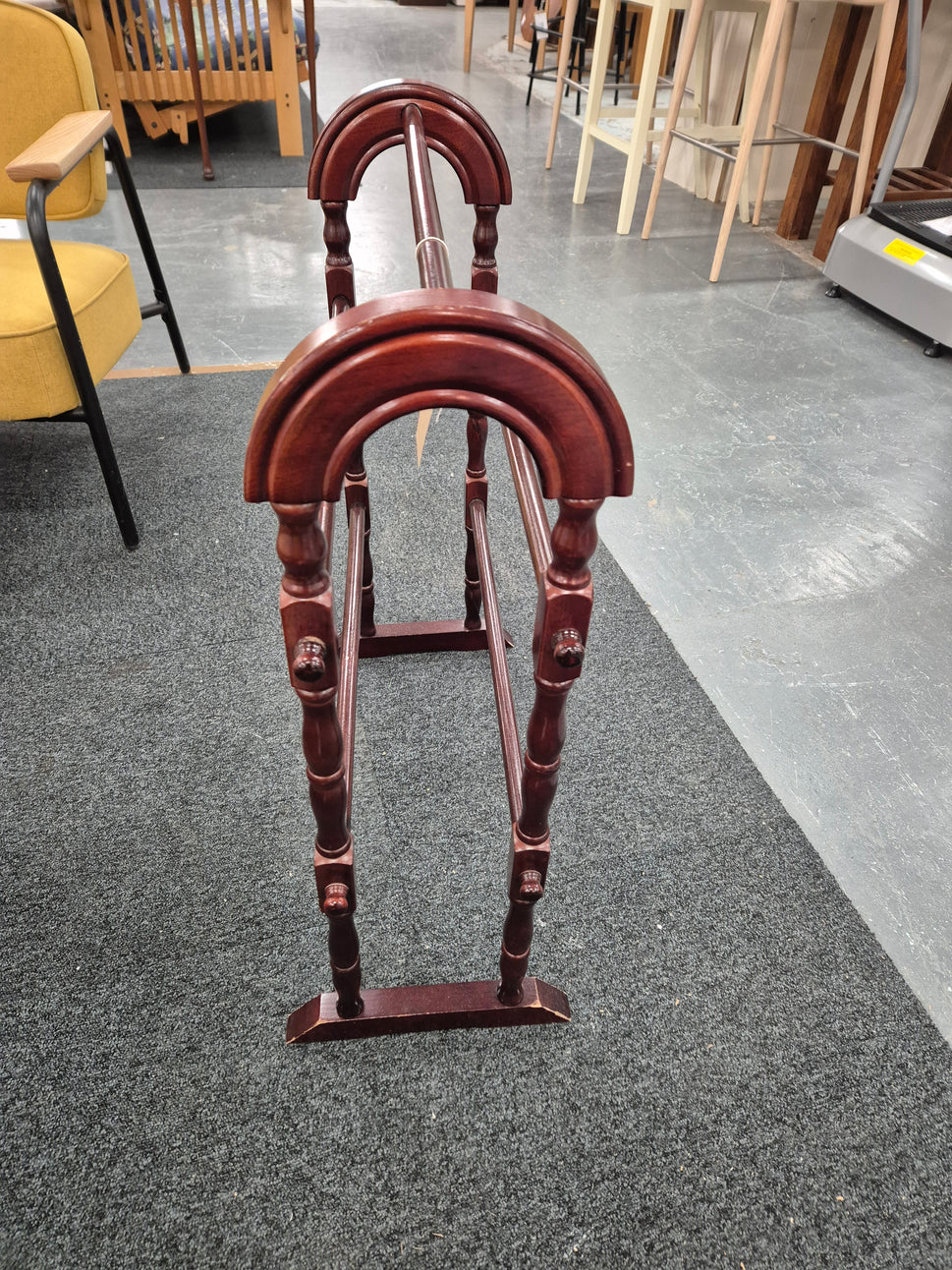 Small solid wood towel holder