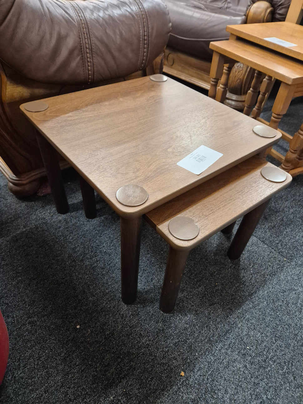 Mahogany nest of tables
