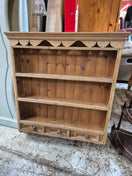 Switch Pitch pine wall mounted kitchen dresser with drawers H 1000 x W 870 x D 155 mm 2125 2 image
