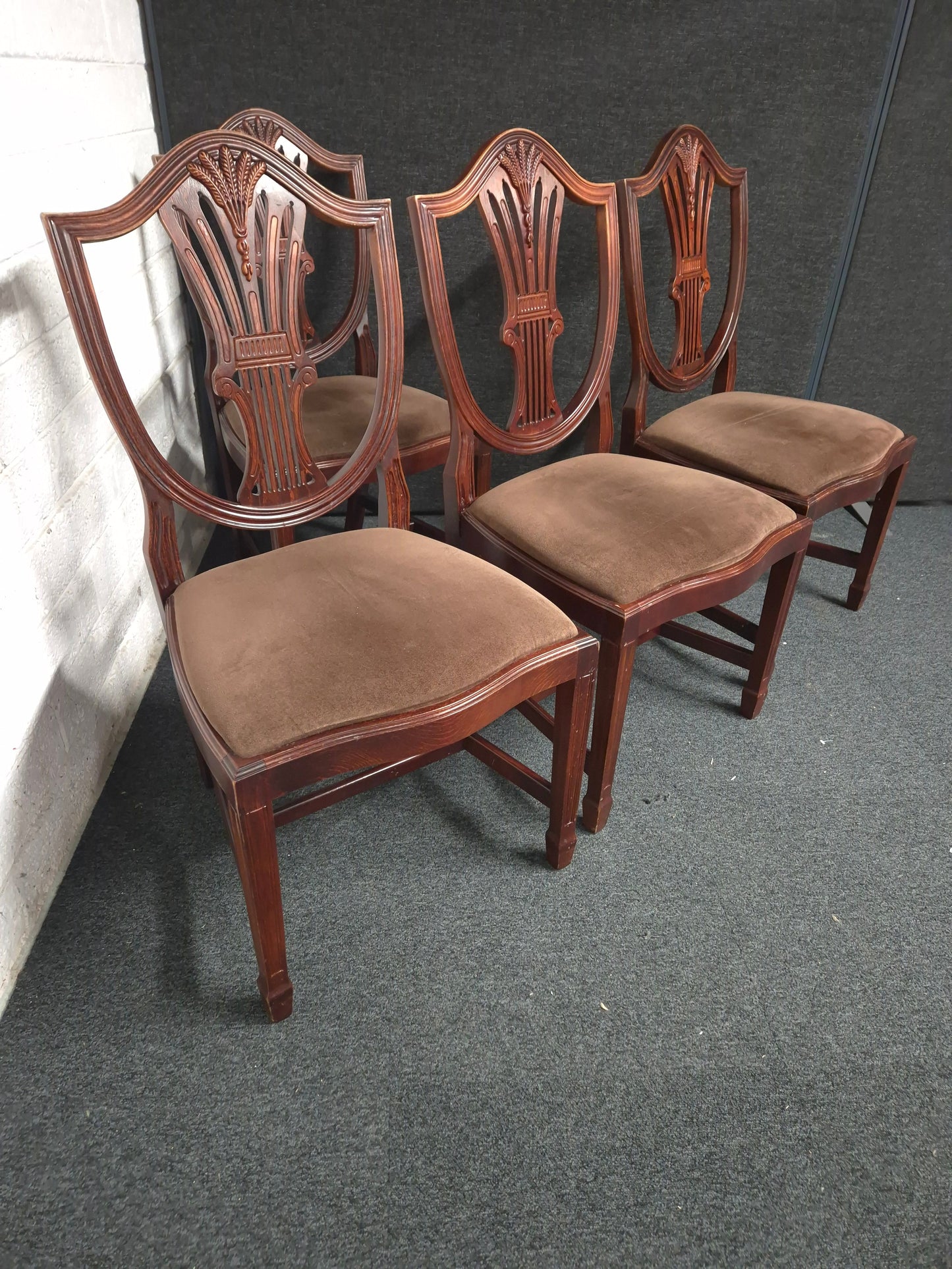 Solid Mahogony designed dining chair 1225