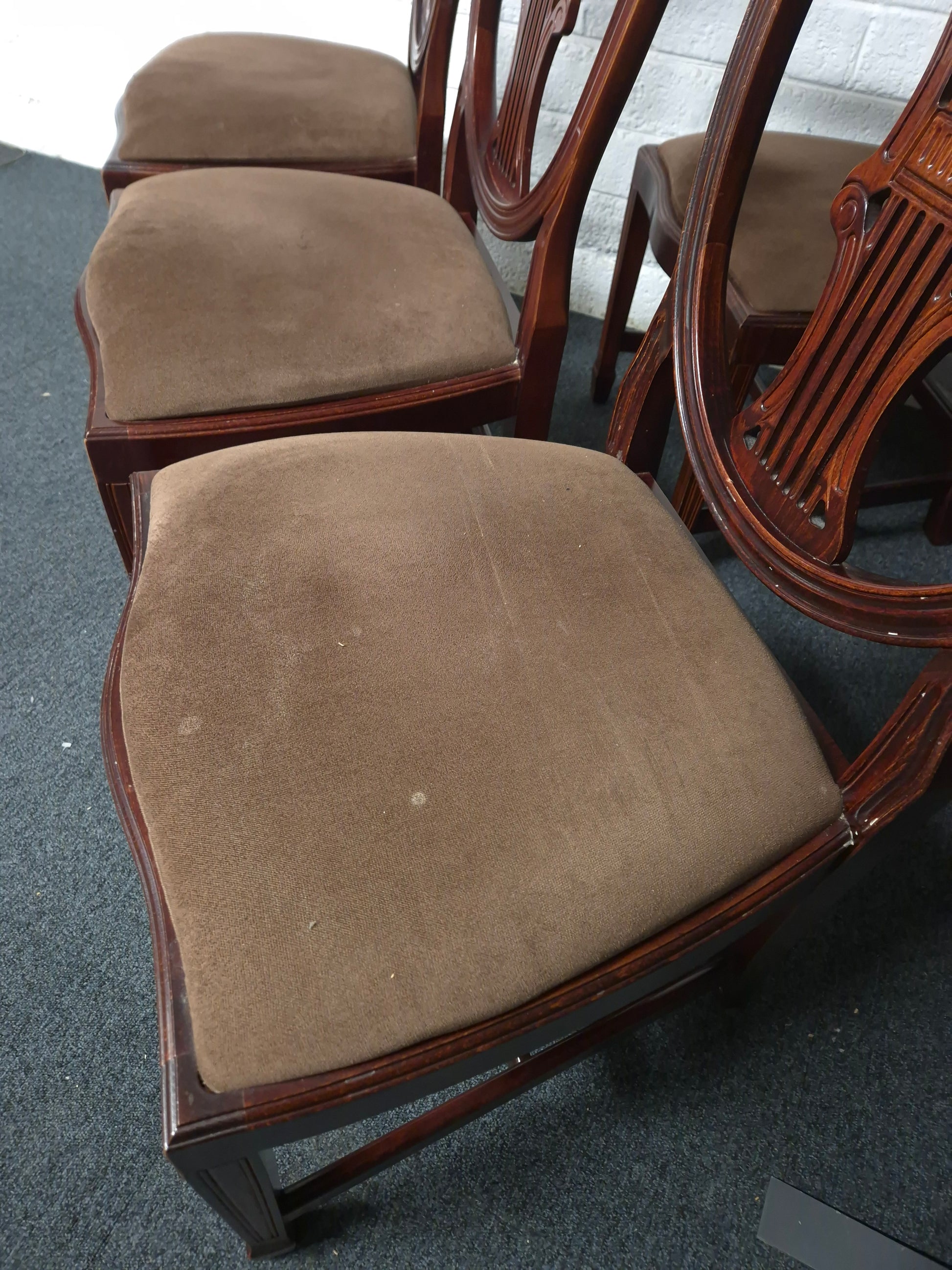 Solid Mahogony designed dining chair 1225