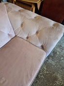 Switch 2 seater Blush pink velour fabric chesterfield sofa%A0 2125 3 image