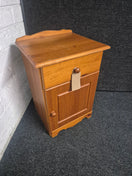 Switch Solid pine 1 door 1 drawer bedside locker 1225 3 image