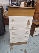 Switch 5 drawer laminate chest of drawers with chest top 2125 2 image