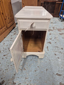 Switch Ducal Pine 1 door 1 drawer white painted bedside locker 2125 3 image