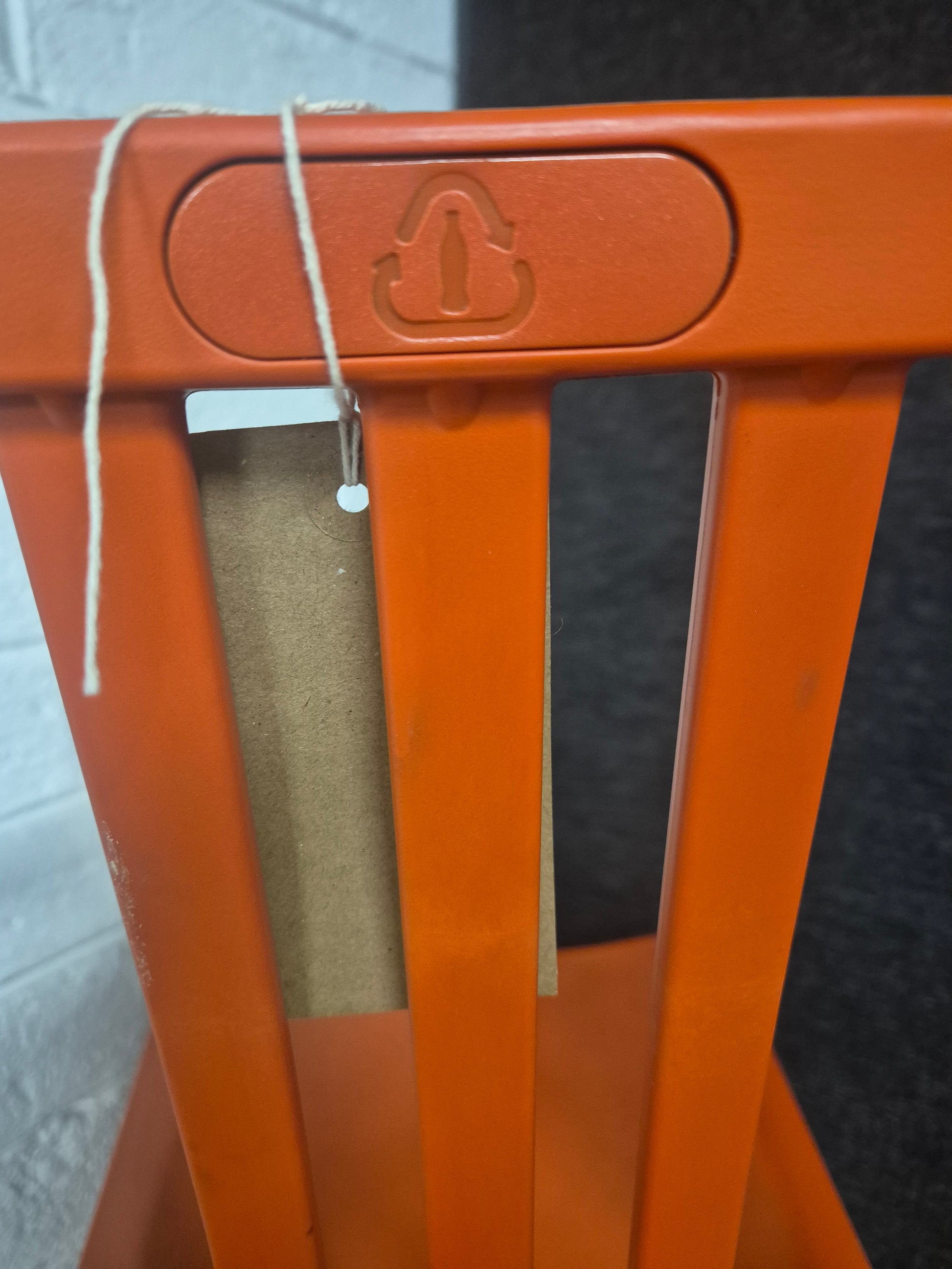 Polyprop EMECO stacking chair in orange colour