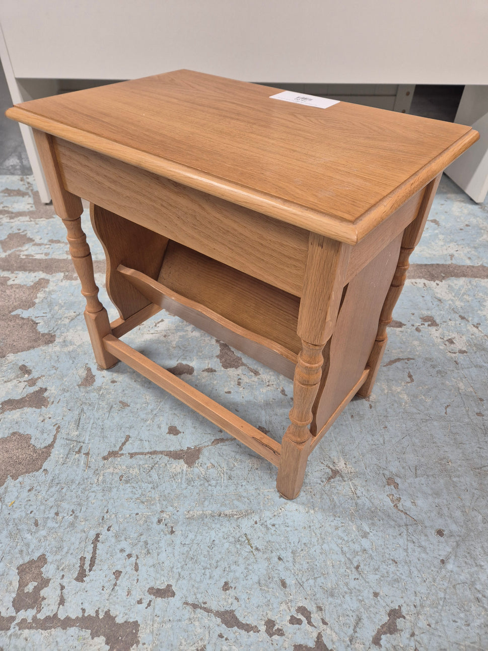Oak 1 drawer low coffee table%A0H 530 x W 570 x D 390 mm 2125