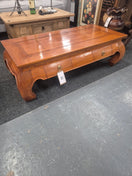 Switch Solid wood dark stained 3 drawer coffee table H 370 x W 116 x D 570 mm  2125 2 image