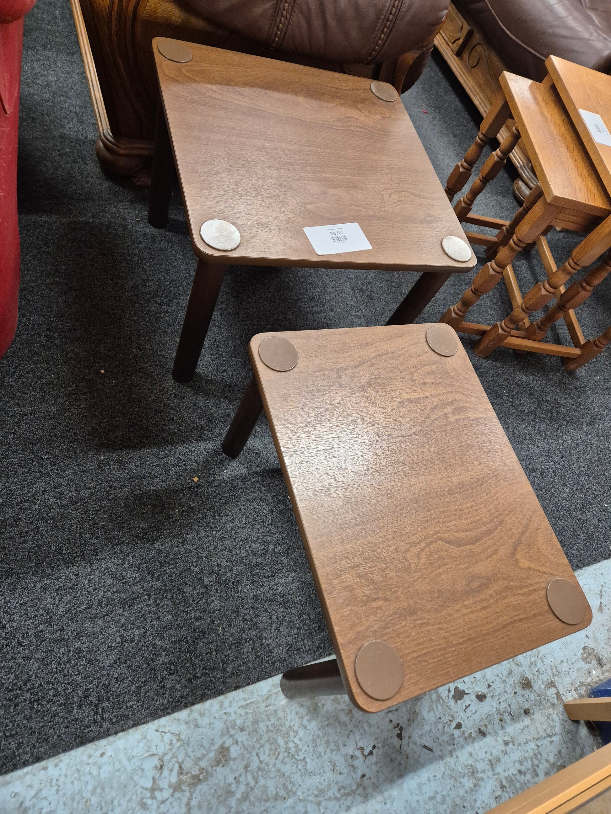 Mahogany nest of tables
