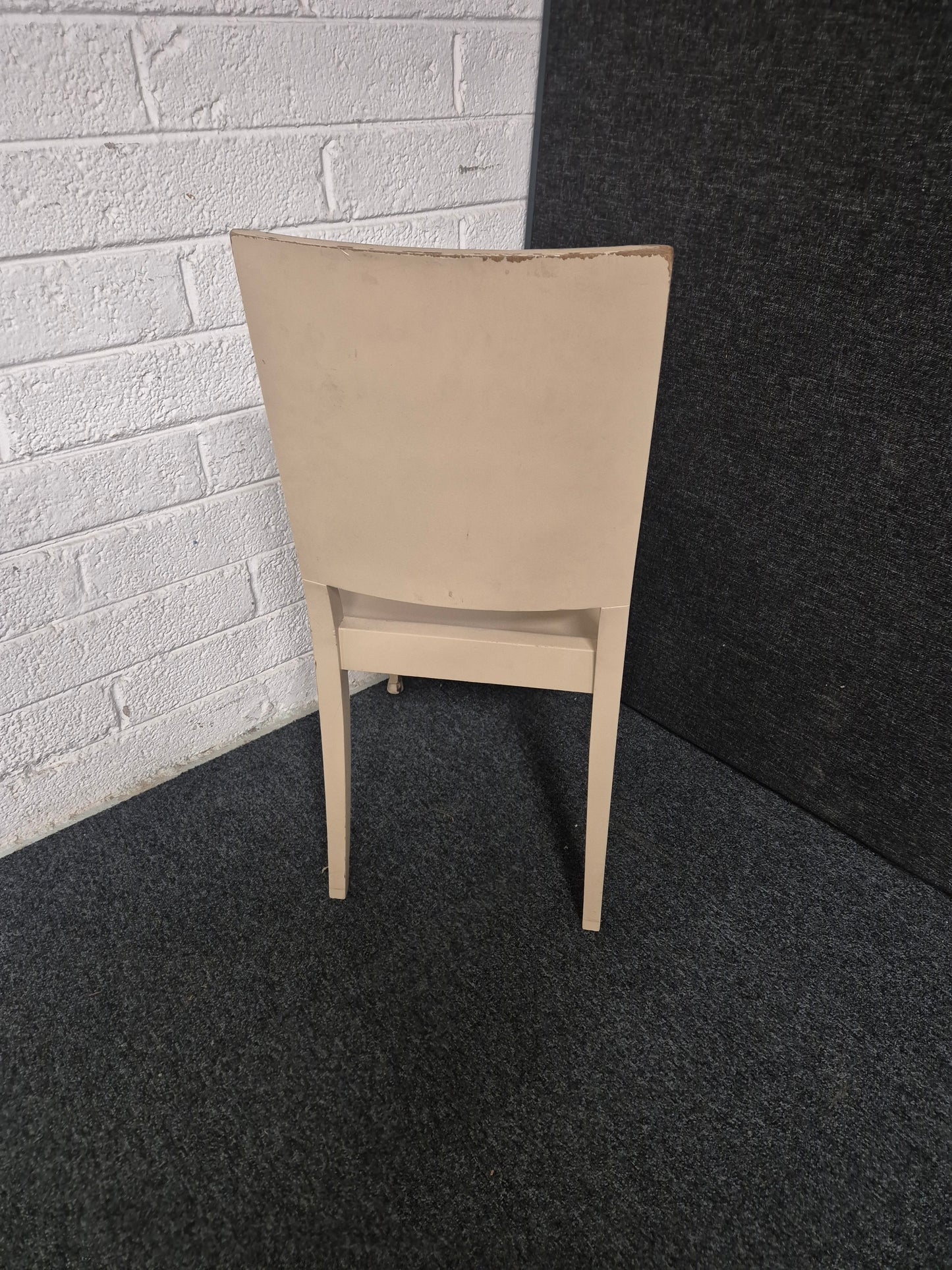 Beech framed solid wood chair CREAM painted 
NON stacking cafe chair
