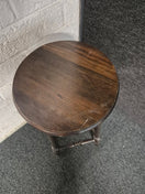 Switch Solid mahogany circular stool 3125 3 image