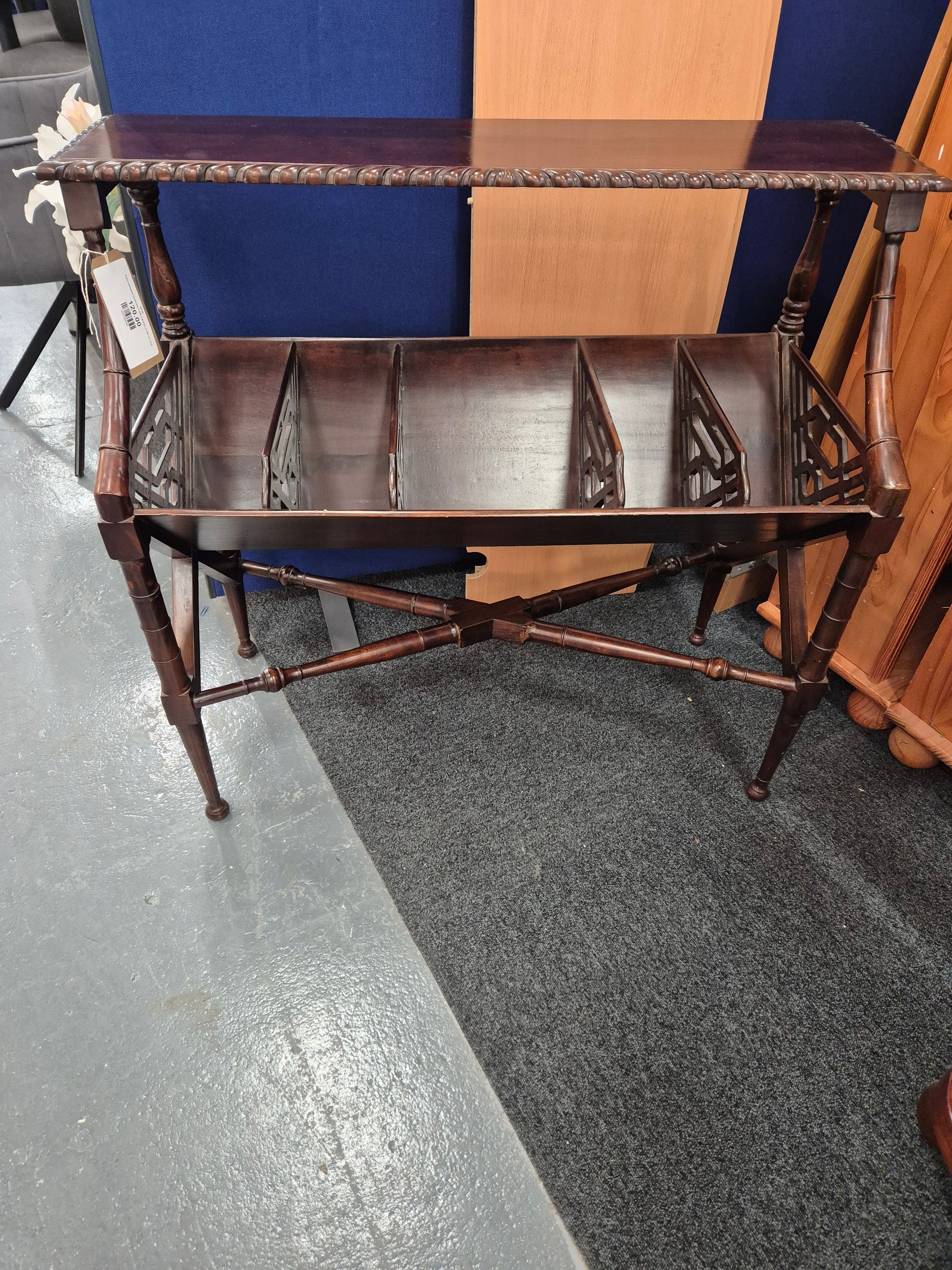 Solid mahogany bookcase H 830 x W 910 x D 400 cm  2125