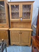 Switch Tall beech 2 glass door 2 base door display unit  2125 2 image