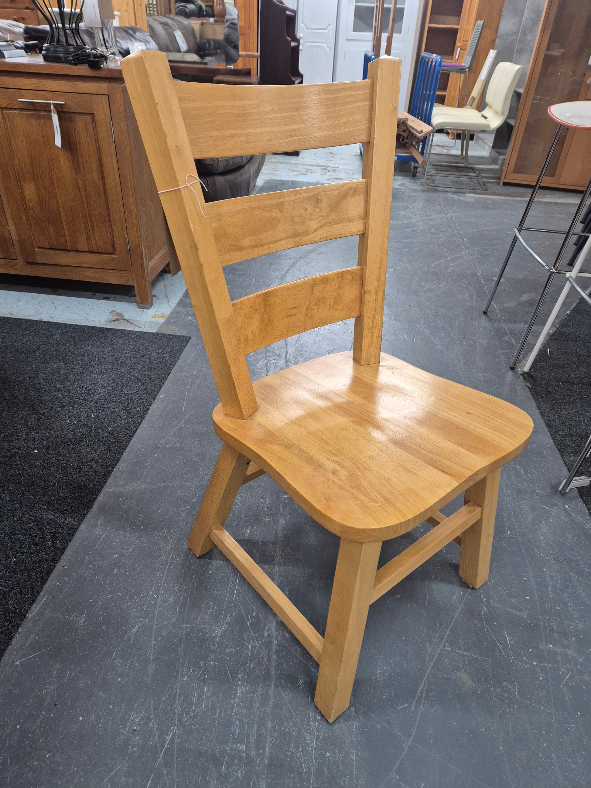 Rubberwood high back dining chair  3125