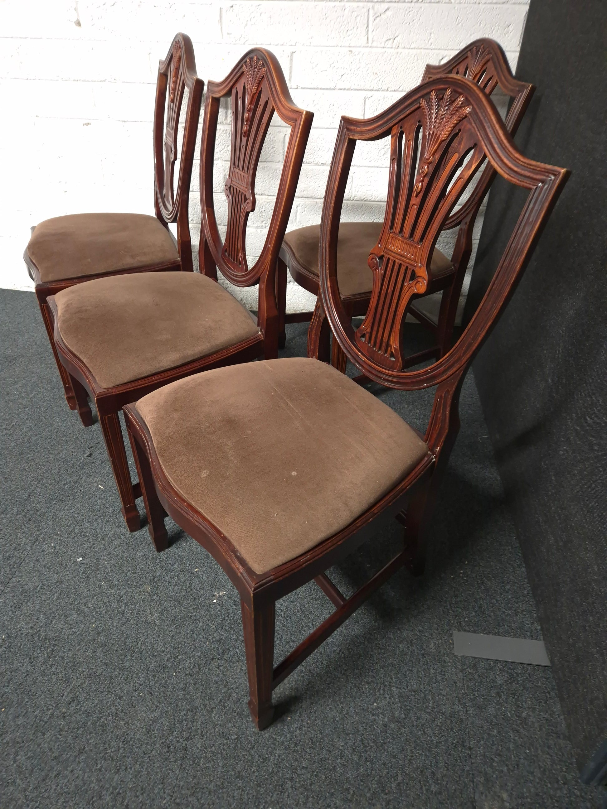 Solid Mahogony designed dining chair 1225