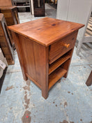 Switch Natural pine 1 drawer 1 shelf bedside locker H 600 x W 420 x D 410 mm  3125 3 image