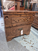 Switch Dark wood stained bedside locker H 580 W600 D 400  2125 2 image