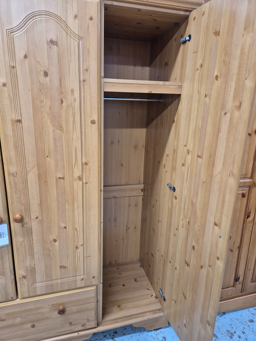 3 door Pine wardrobe