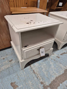 Switch Rossmore mahogany white painted 1 drawer bedside locker%A0H 520 x W 500 x 420 D 2125 3 image