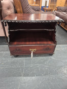 Switch Rossmore mahogany low TV unit with brass handle  3125 3 image