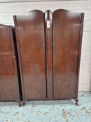 Switch Tall mahogany stained bow fronted 2 door wardrobe  2 image