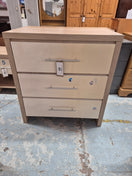 Switch Maple laminate chest of drawers with 3 white gloss drawers H 860 W 800 D400 2125 2 image
