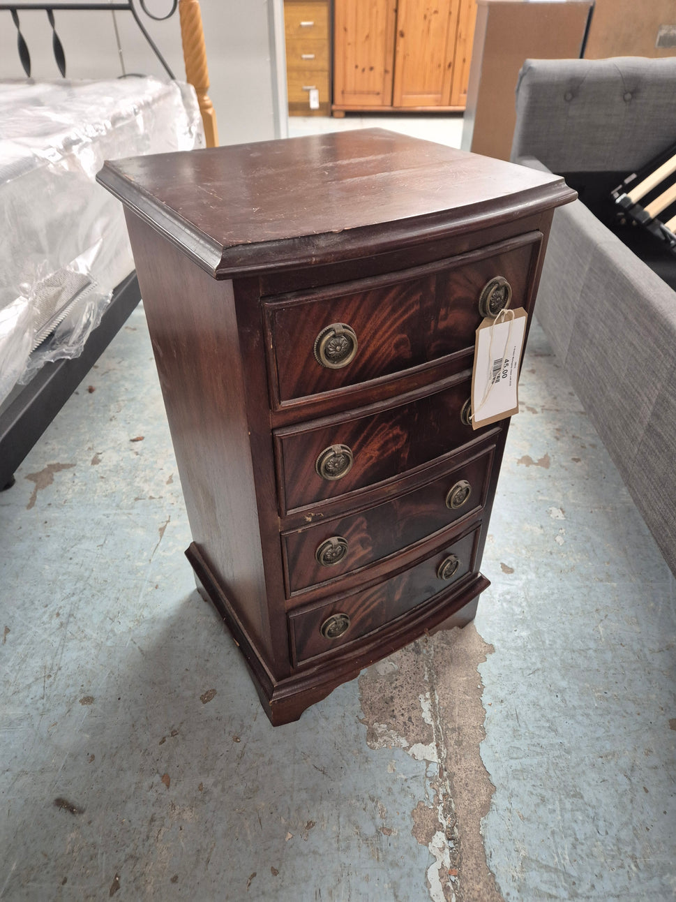 4 drawer Mahogany chest unit 2125