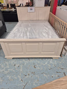 Switch 4ft6 High back solid white painted bed frame  2125 3 image