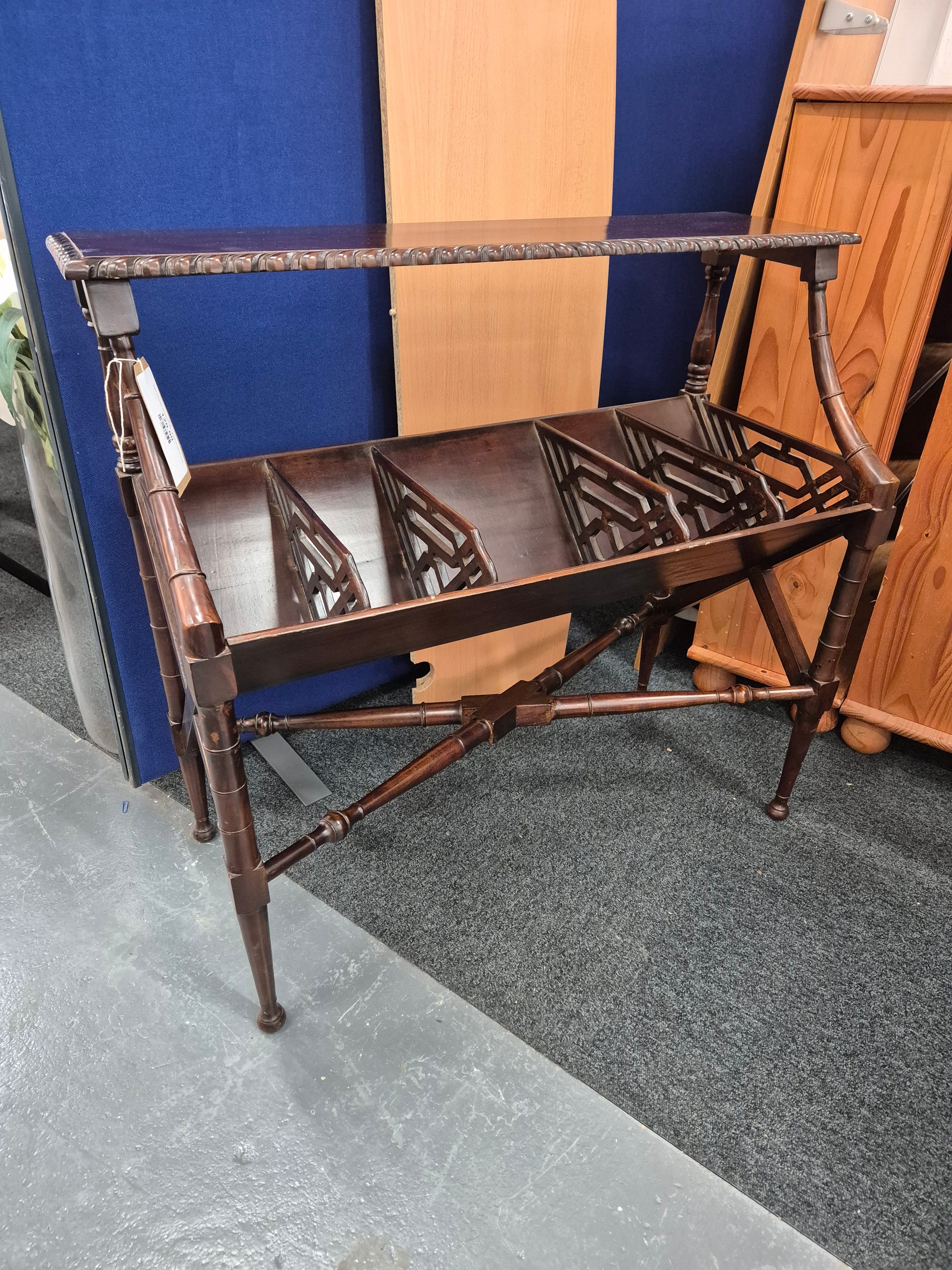 Solid mahogany bookcase H 830 x W 910 x D 400 cm  2125