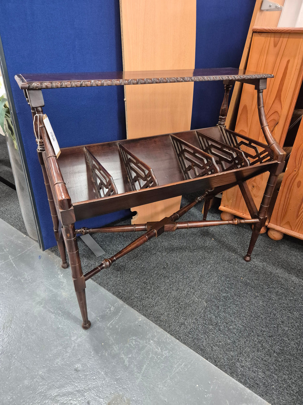 Solid mahogany bookcase H 830 x W 910 x D 400 cm  2125