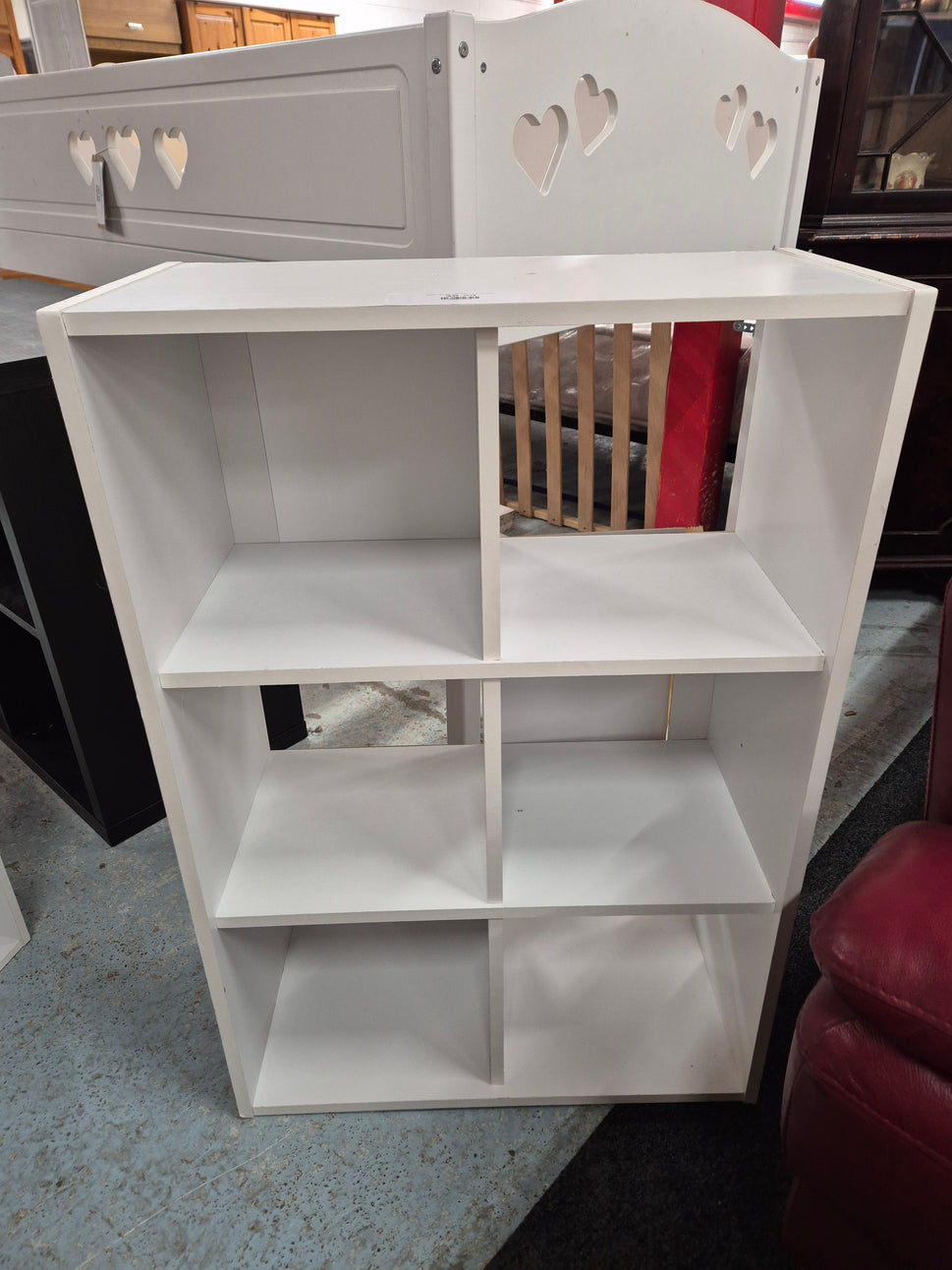 White storage unit with 6 shelves 2125