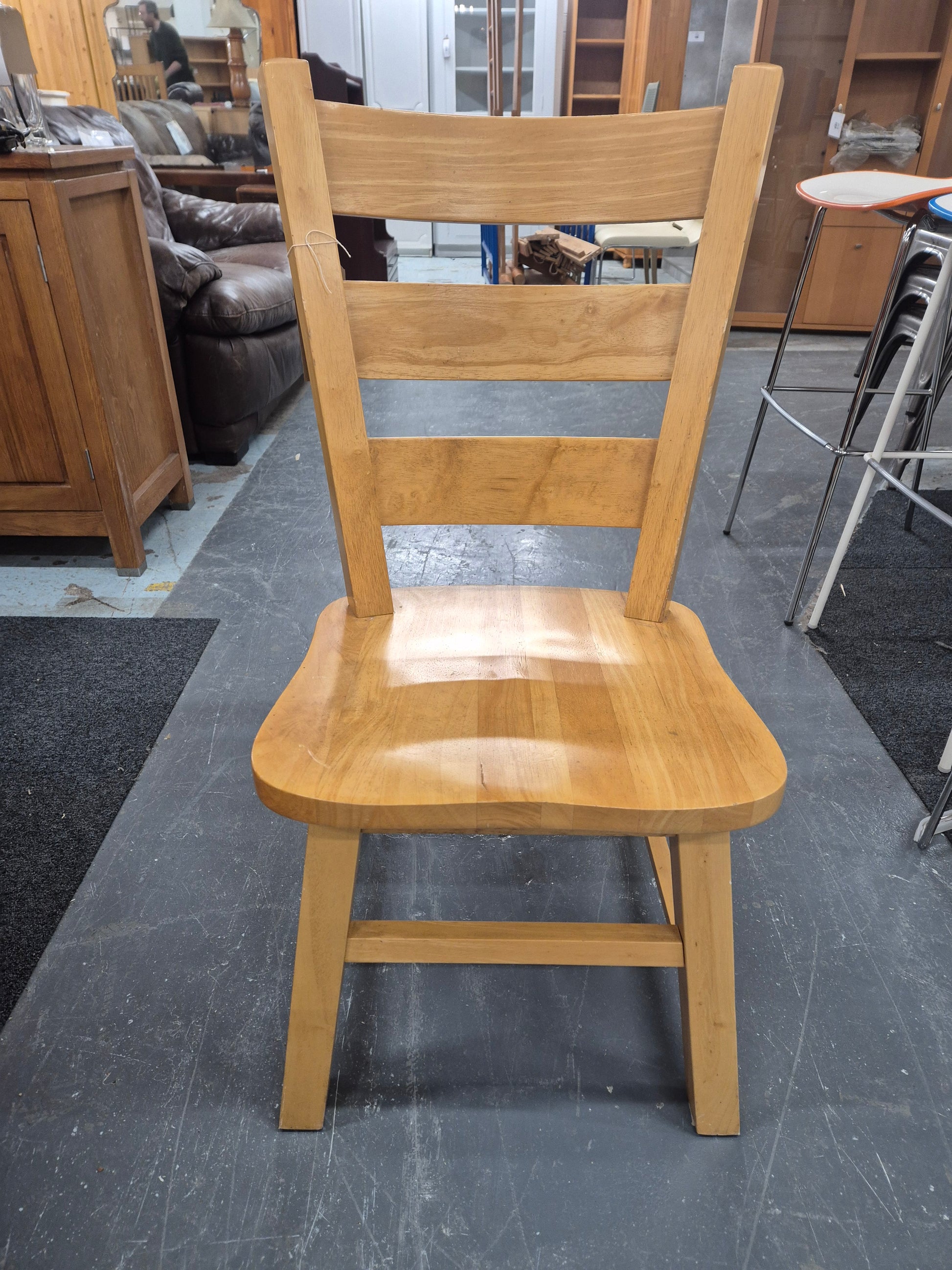 Rubberwood high back dining chair  3125