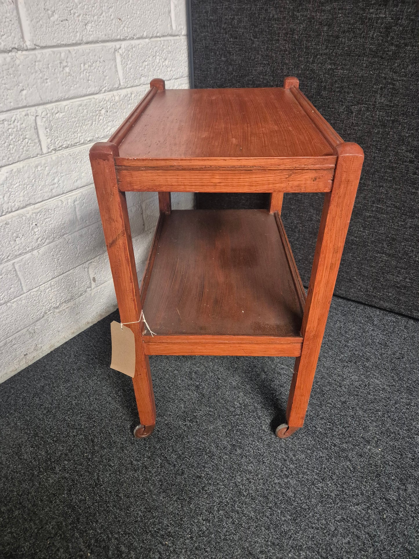 Stained pine tea trolley 3125