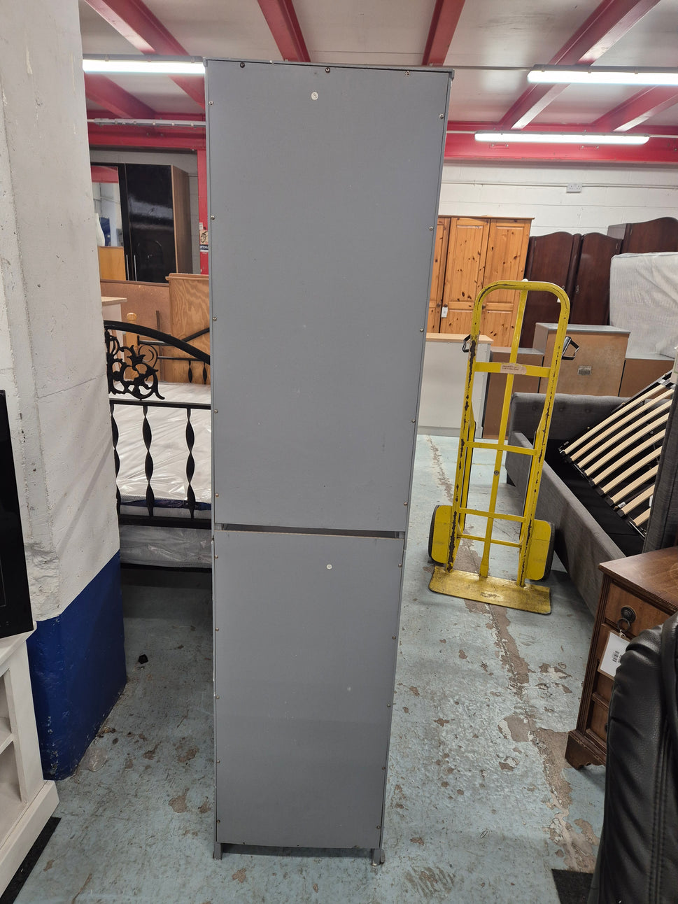 Grey Shelving Flatpacked tiered unit 2125