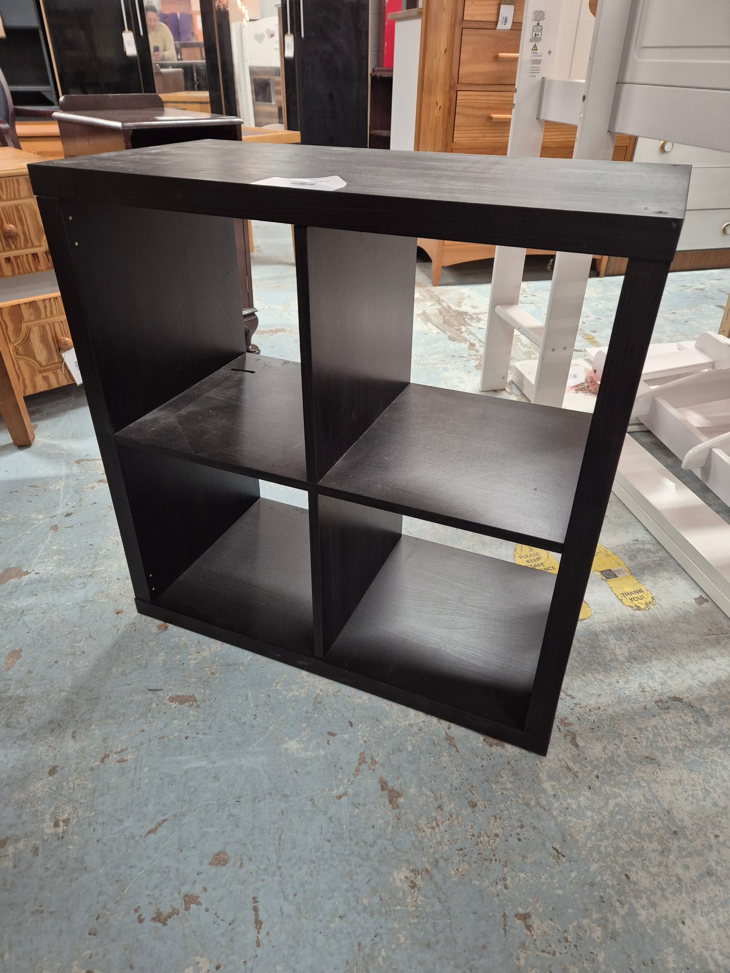 Black wood laminate shelf unit  2125