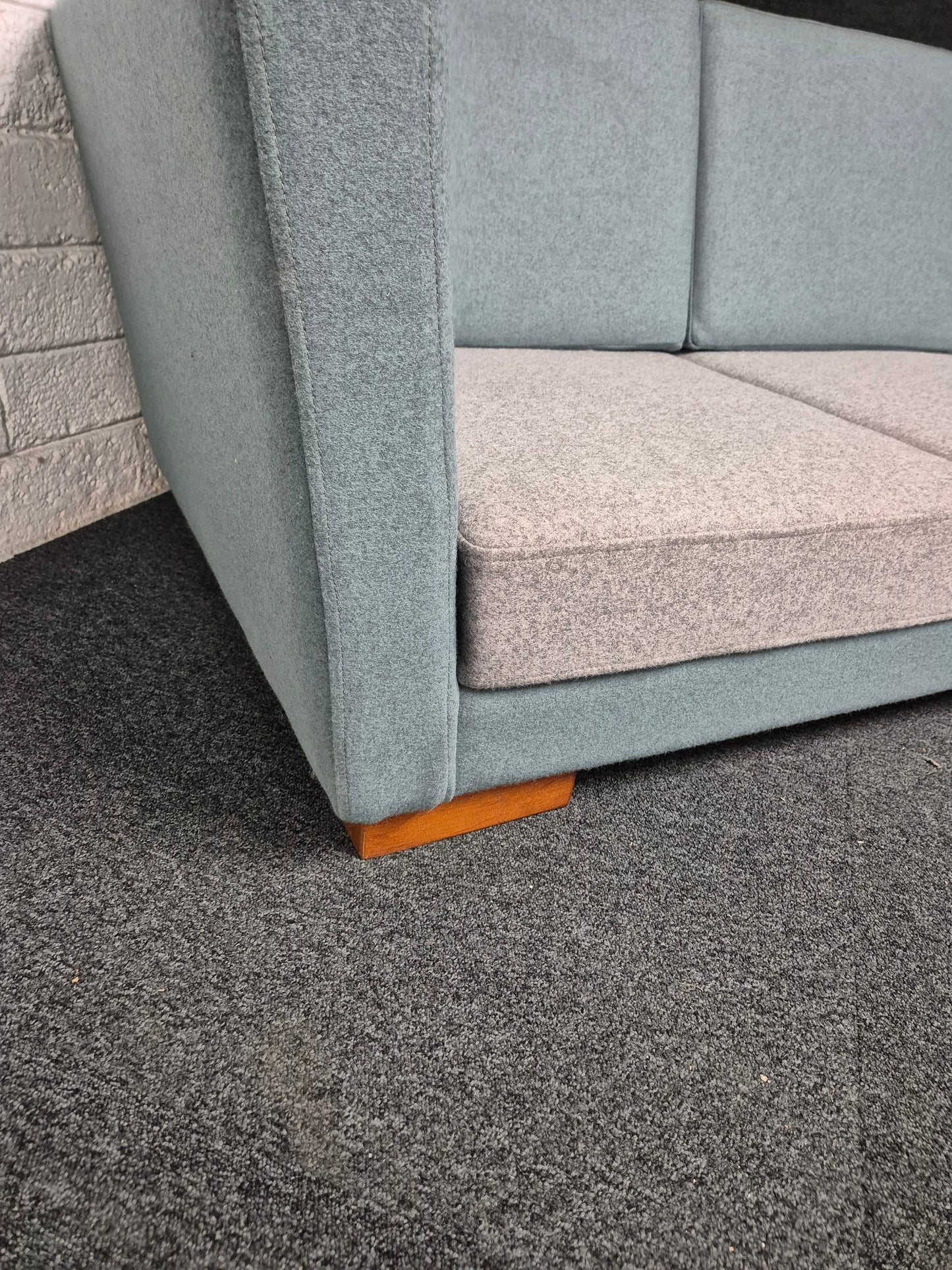Lyric mixed fabric sofa