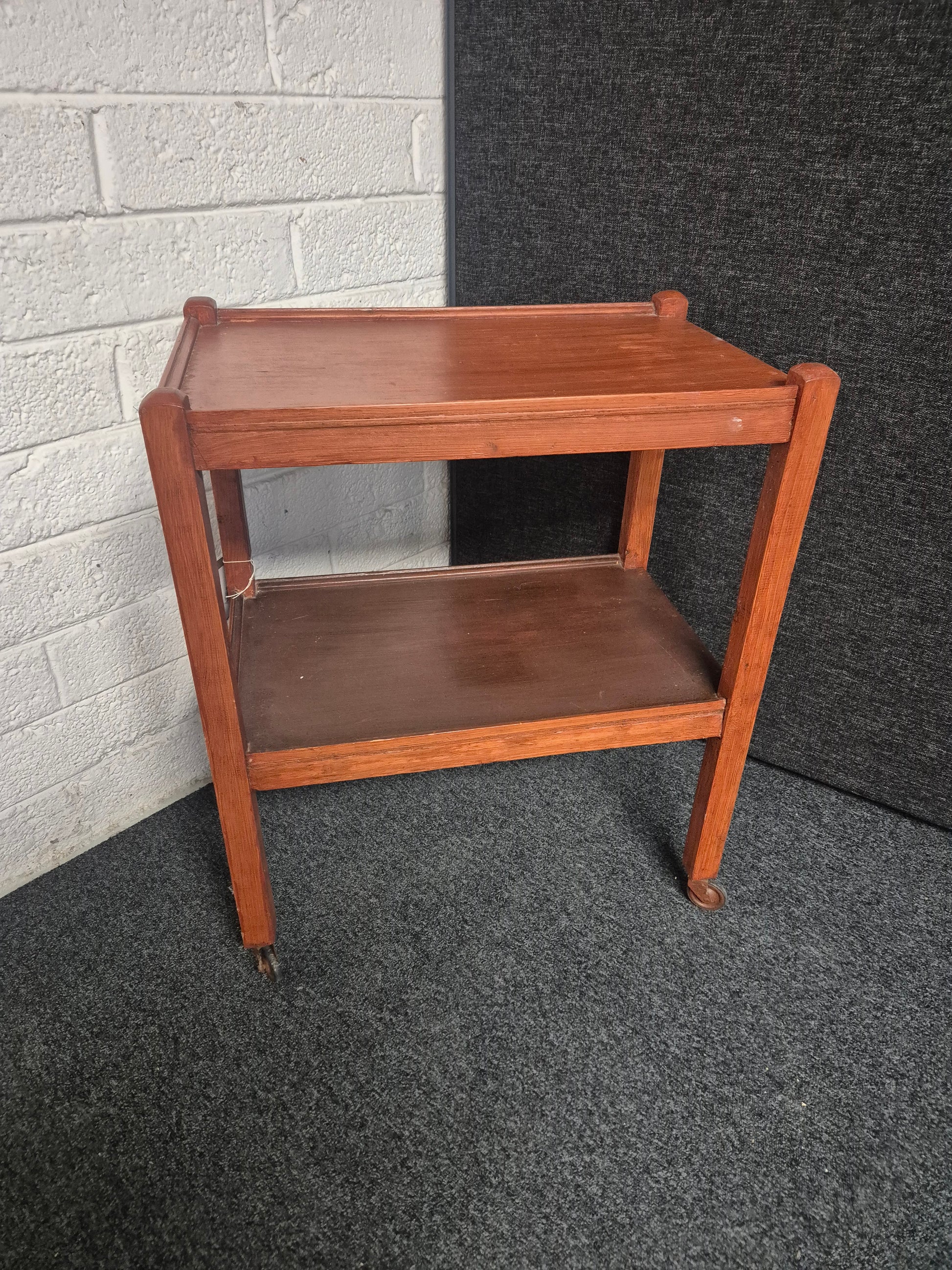 Stained pine tea trolley 3125