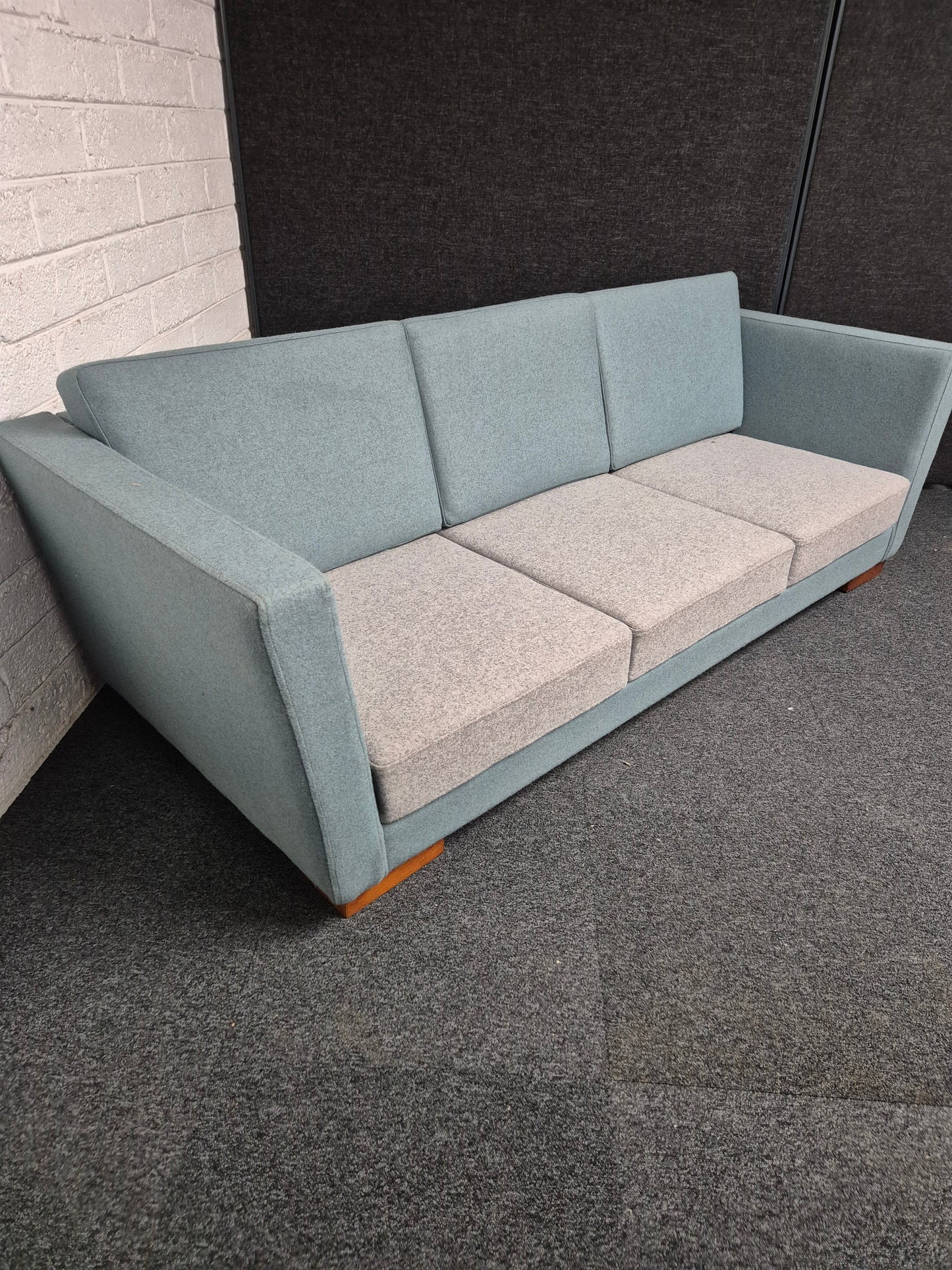 Lyric mixed fabric sofa