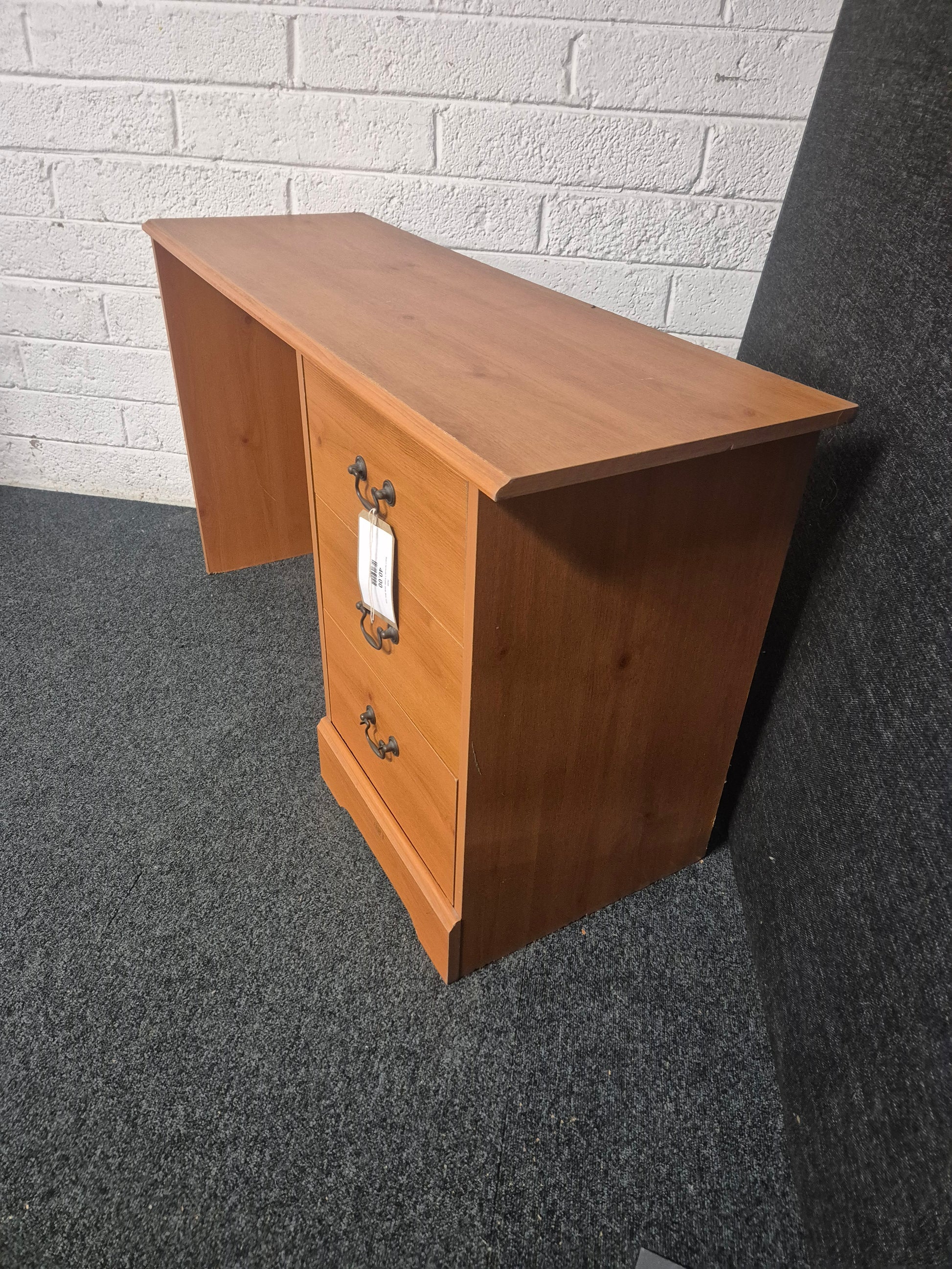 Solid pine 1 door 1 drawer bedside locker 1225